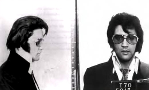 Elvis Presley mugshot