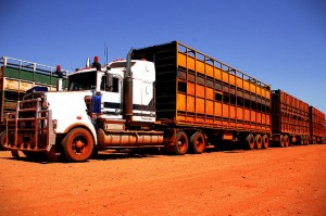 Astralian road train