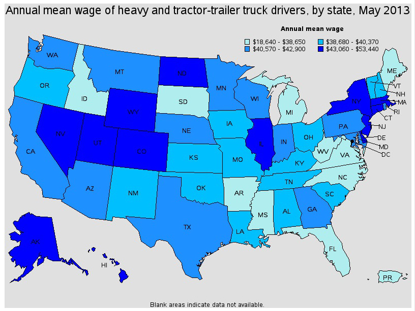 Average Truck Driver Salary In Usa Intelligenceleading
